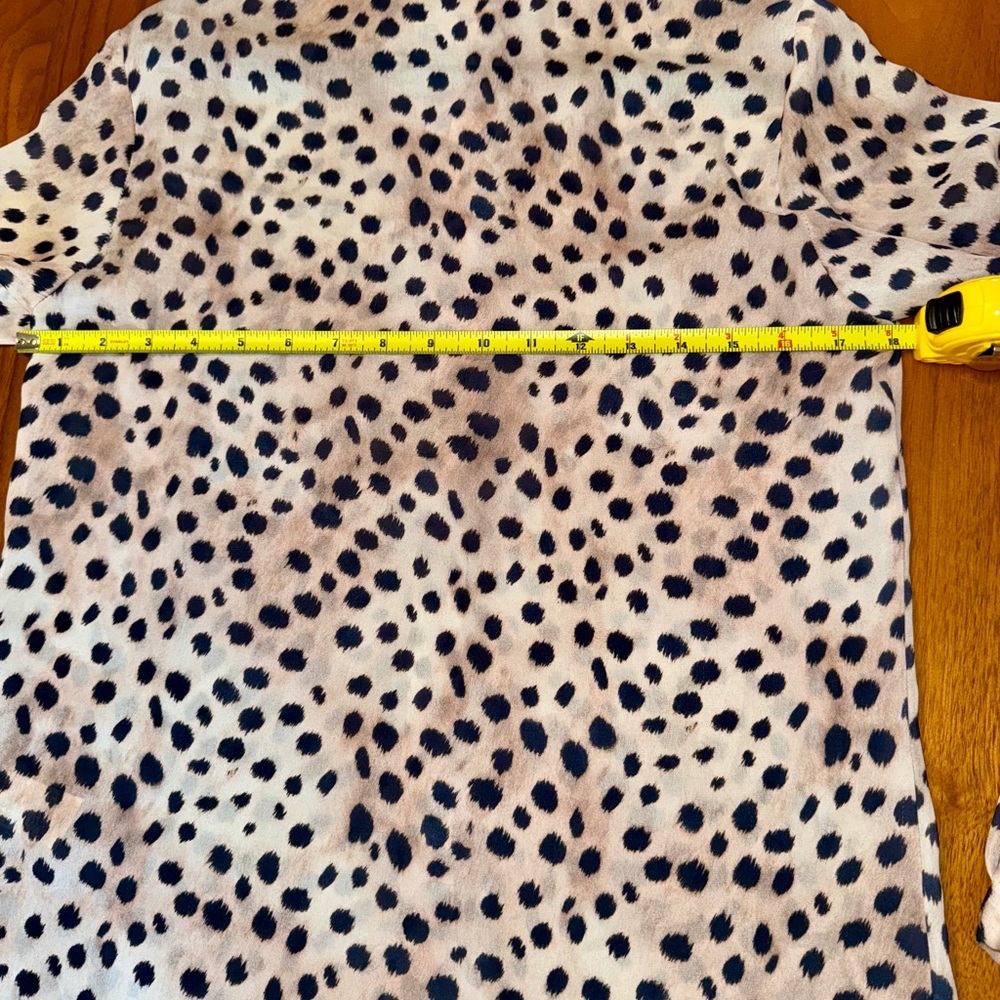 Blugirl Folies Leopard Print Semi-Sheer Blouse, NWT size 40 - Picture 10 of 11